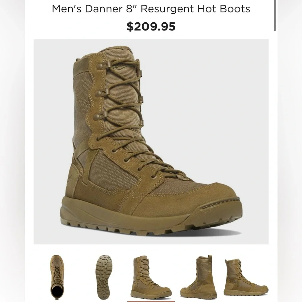 Danner Men's Resurgent Hot Boots - Coyote Brown - Picture 1 of 6